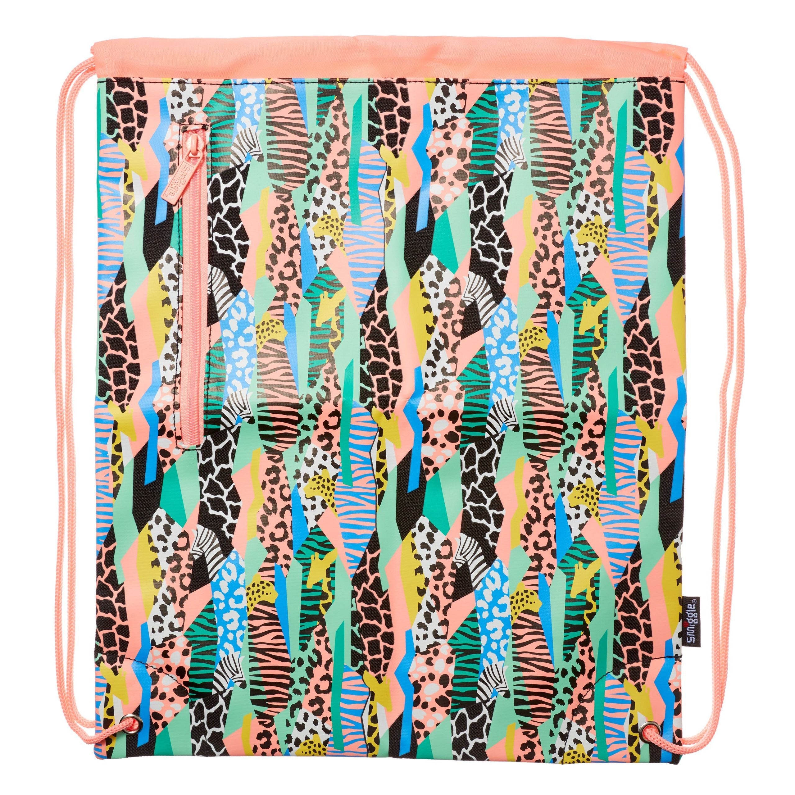 Smiggle - Bolso con cordón de ilusión coral rosado