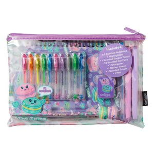Smiggle - Cuaderno A5 perfumado y set de papelería