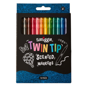 Smiggle - Pack de 12 marcadores de doble punta perfumados