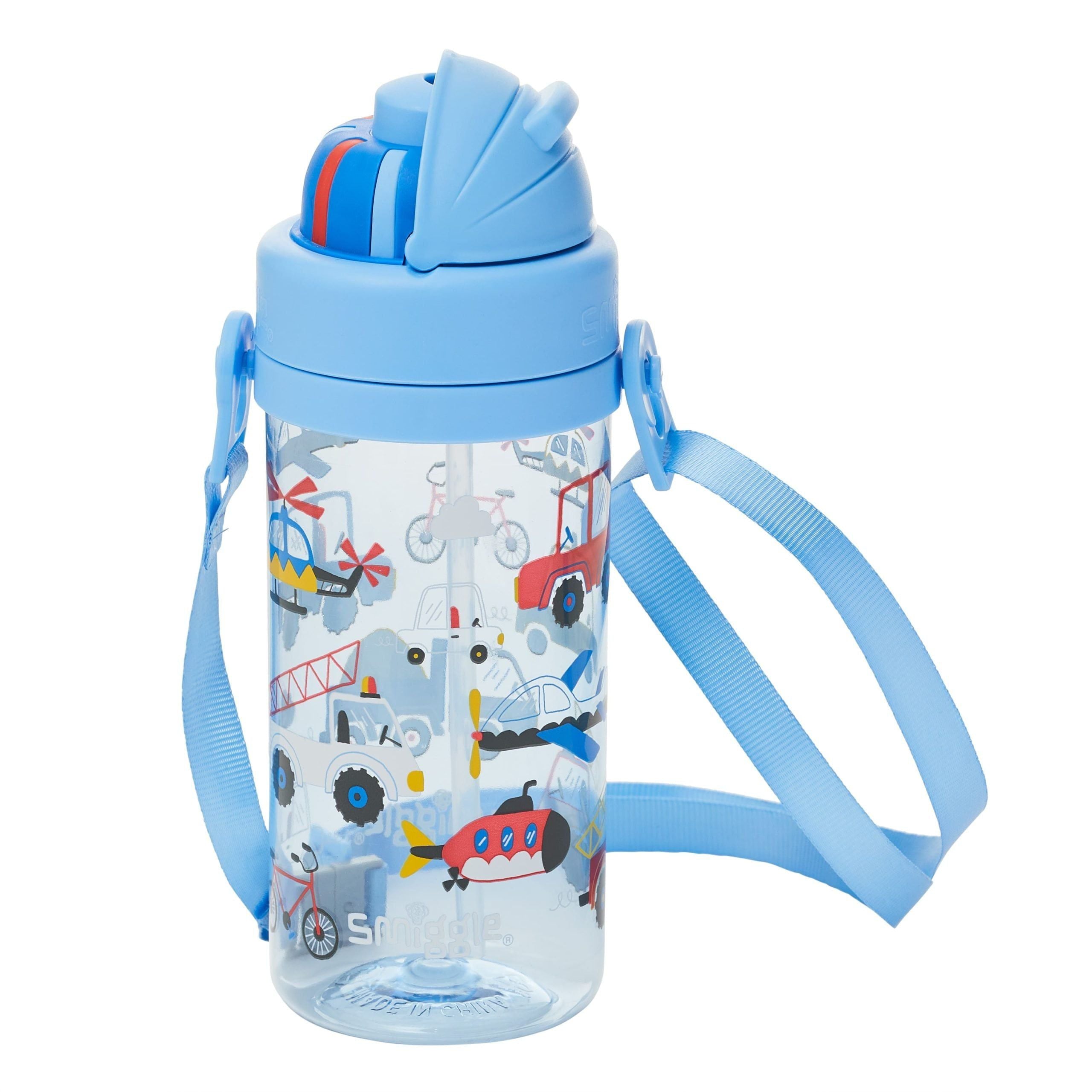 Smiggle - Botella de agua La La Teeny Tiny de 400 ML sin BPA con pajita oculta