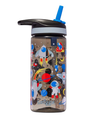 Smiggle - Lets Play Botella de agua con pajita sin BPA de 440 ml