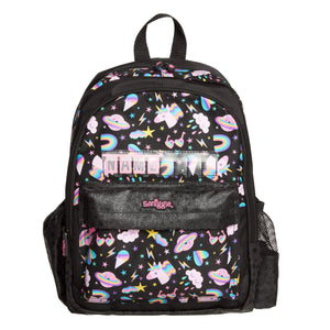 Smiggle - Mochila Junior Lil' Mates Id Negra