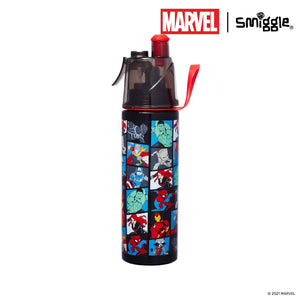 Smiggle - Botella de acero inoxidable Marvel de 500 ml
