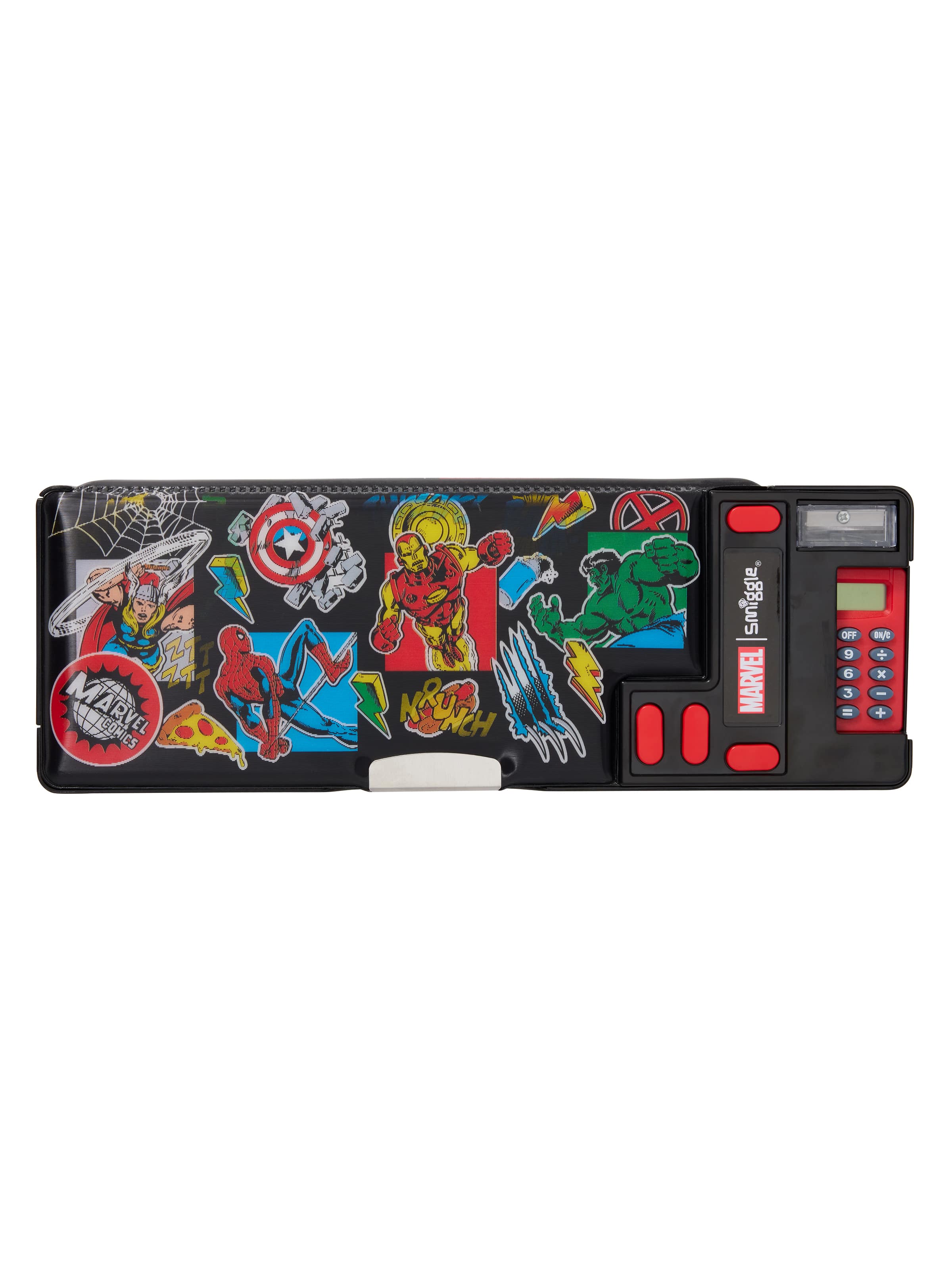 Smiggle - Estuche automático con calculadora Marvel Pop Out