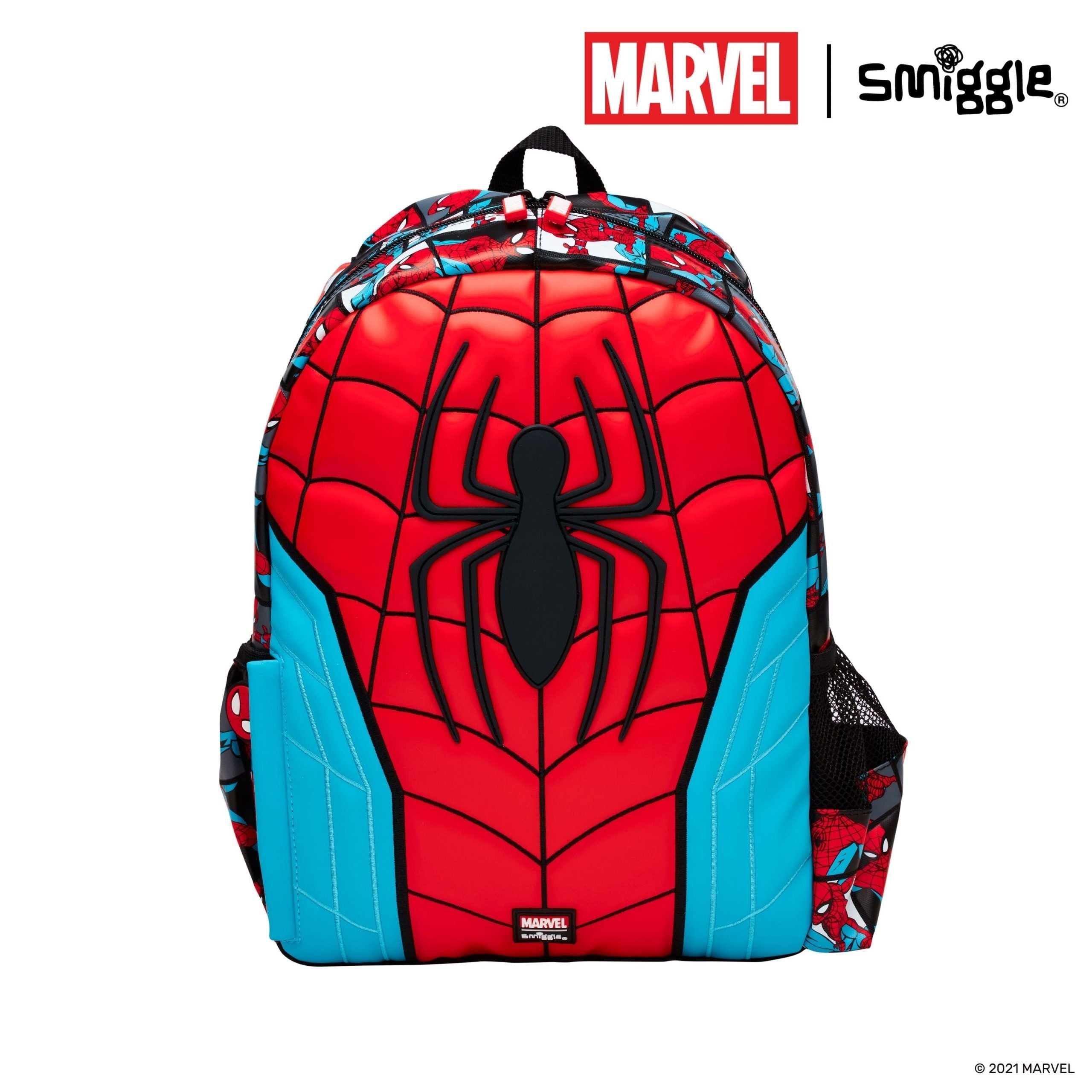 Smiggle - Mochila con capucha de Spider-Man Marvel Junior