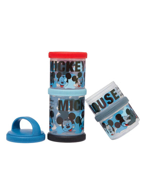 Smiggle - Contenedores de aperitivos y meriendas Mickey Mouse (paquete de 4)