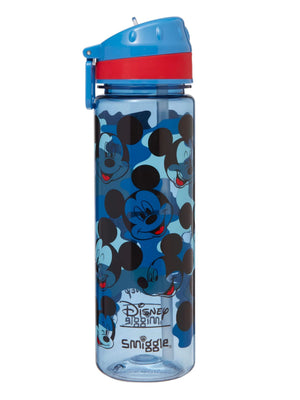 Smiggle - Mickey Mouse Botella de agua con pajita de 650 ml sin BPA