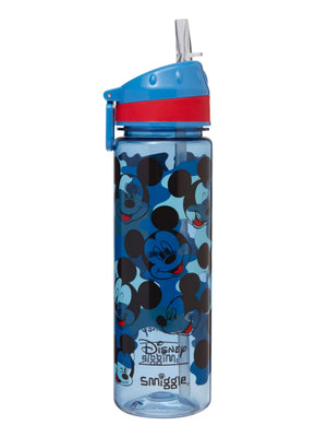 Smiggle - Mickey Mouse Botella de agua con pajita de 650 ml sin BPA