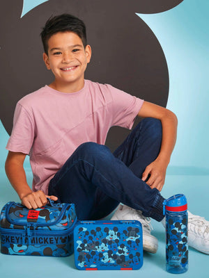 Smiggle - Mickey Mouse Botella de agua con pajita de 650 ml sin BPA