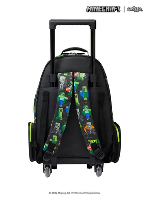 Smiggle - Mochila con ruedas iluminada de Minecraft