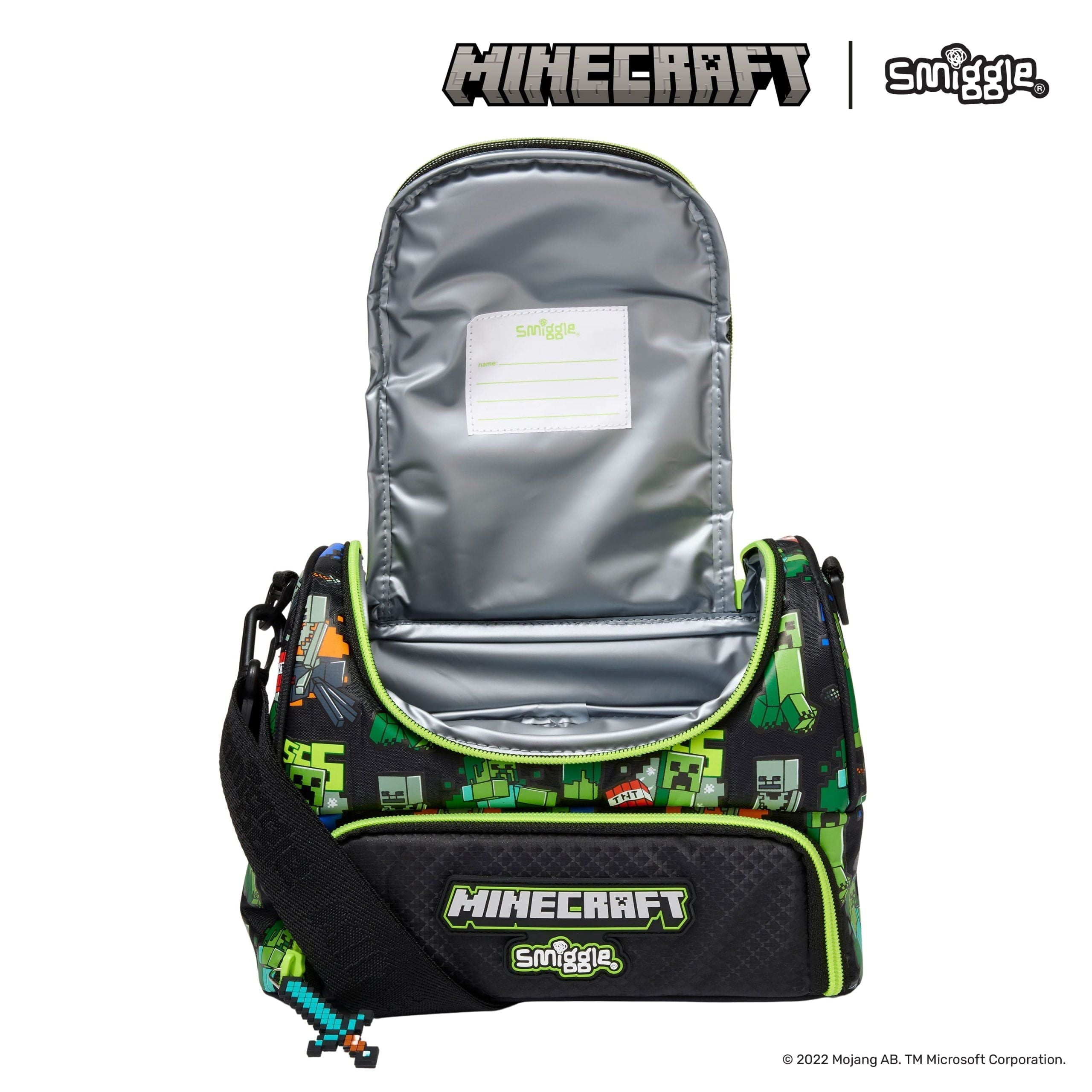 Smiggle - Minecraft Fiambrera Colgante de Doble Capa