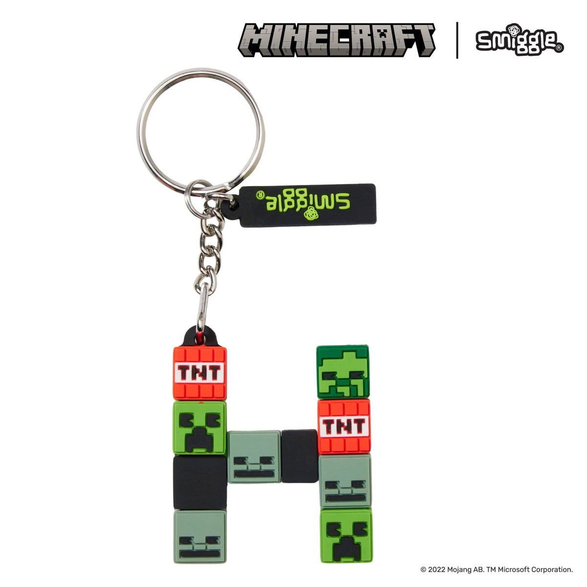Smiggle - Llavero de Minecraft con la letra H