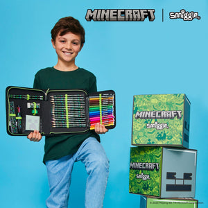 Smiggle - Set de papelería y estuche Minecraft