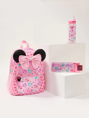 Smiggle - Set de 3 mochilas escolares de Minnie Mouse