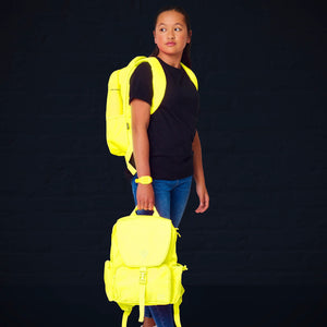Smiggle - Mochila grande neón