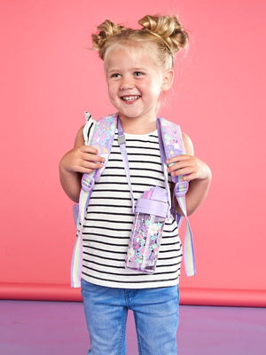 Smiggle - Botella de agua Over And Under Teeny Tiny sin BPA de 400 ml
