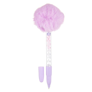 Smiggle - Bolígrafo de pompones perfumado y con gemas