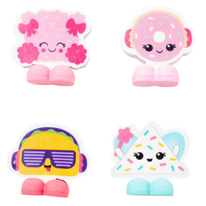 Smiggle - Paquete de 4 gomas de borrar Party Mix