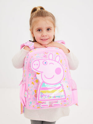 Smiggle - Mochila con capucha junior Peppa Pig