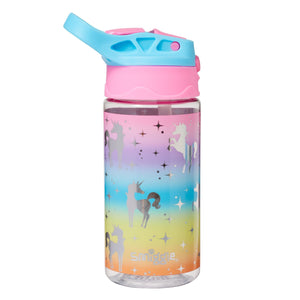 Smiggle - Botella de agua Pop Junior de 430 ml con pajita oculta