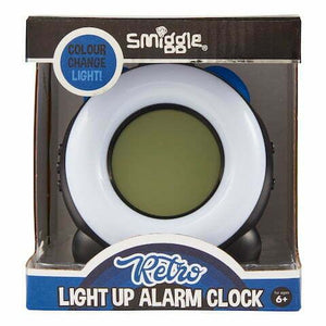 Smiggle - Reloj despertador retro con luz