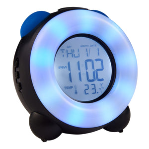 Smiggle - Reloj despertador retro con luz
