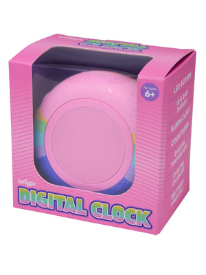 Smiggle - Reloj despertador digital redondo