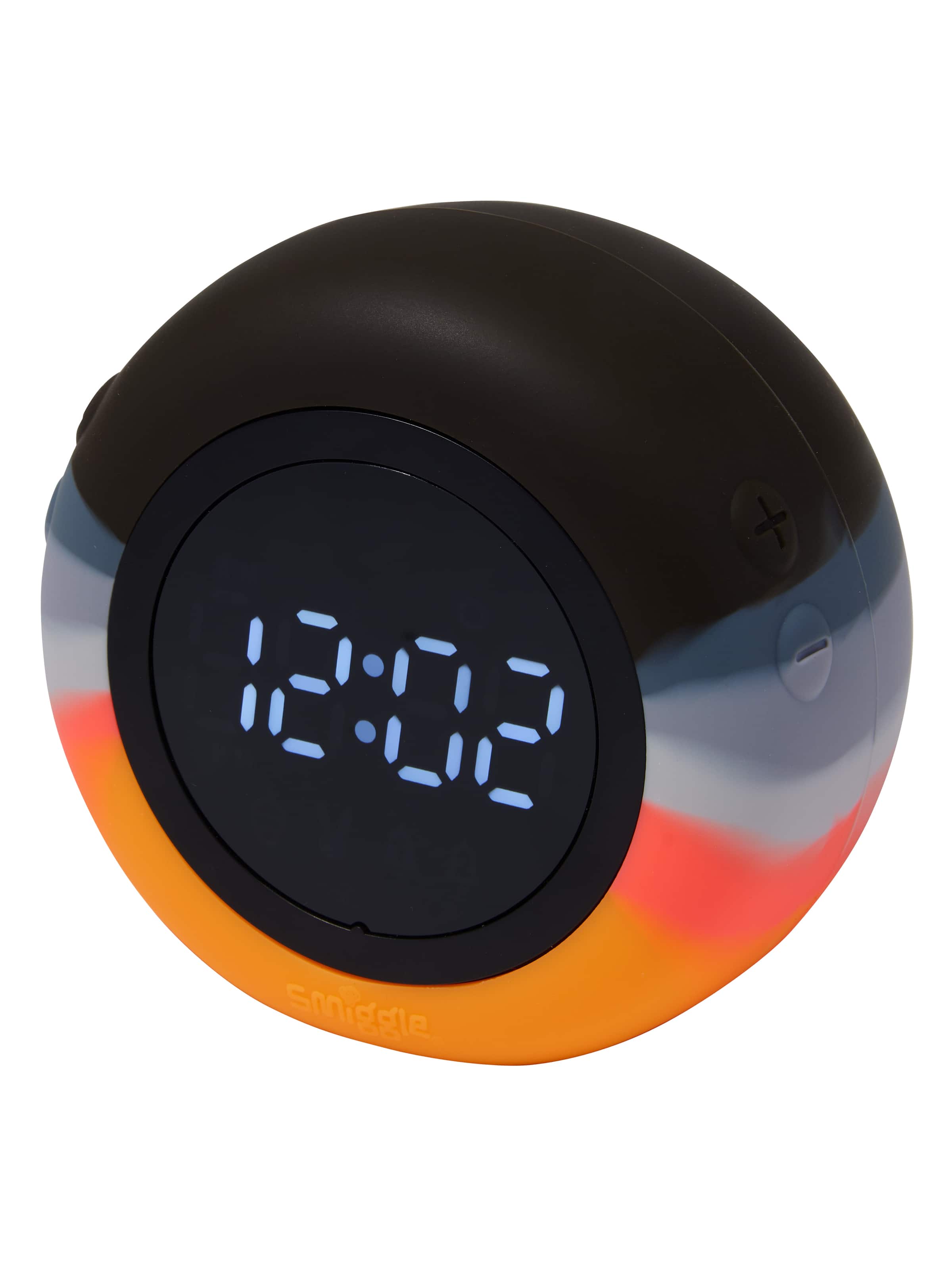 Smiggle - Reloj despertador digital redondo