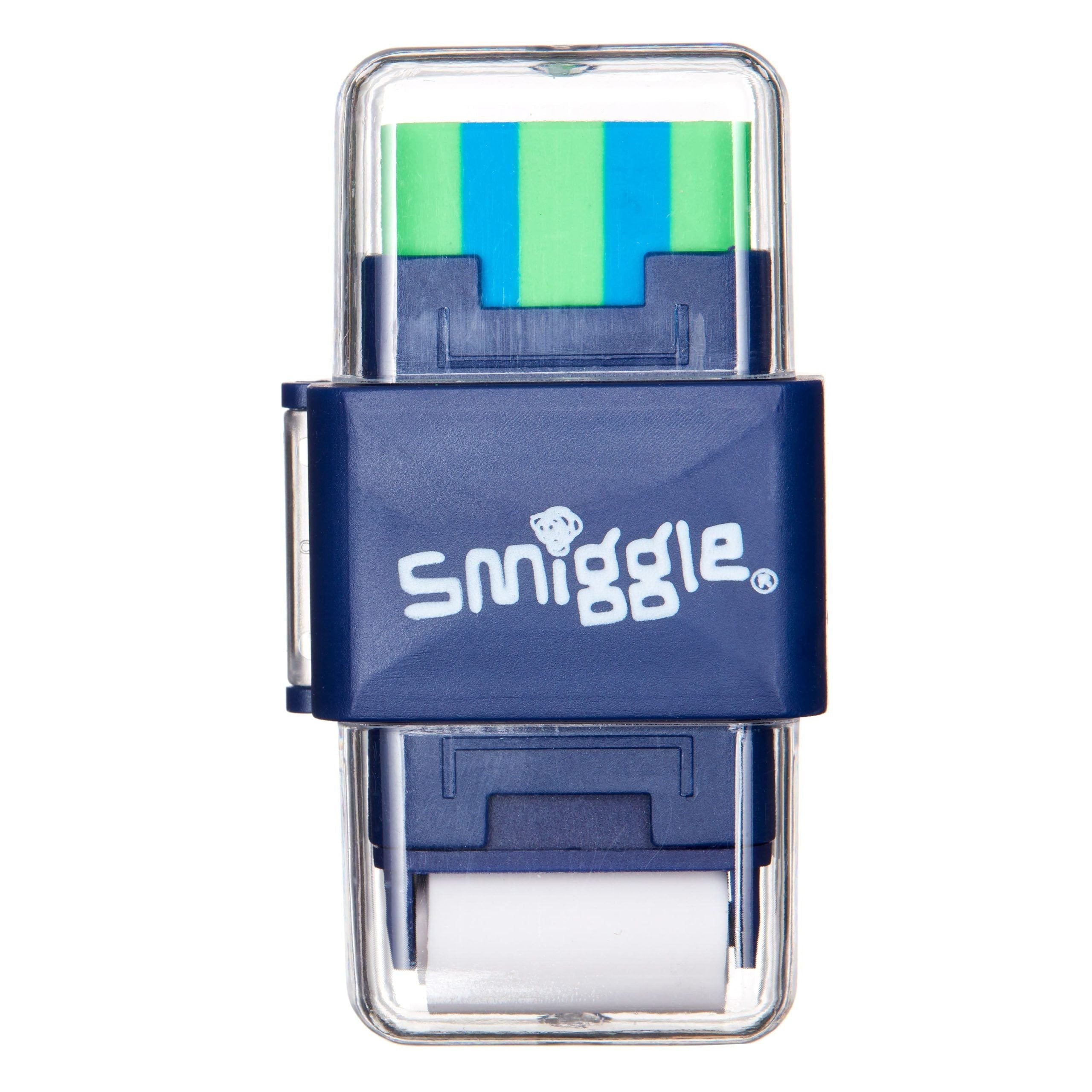 Smiggle - Sacapuntas y goma de borrar enrollable Sharp Again