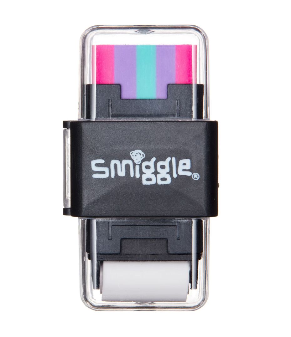 Smiggle - Sacapuntas y goma de borrar enrollable Sharp Again