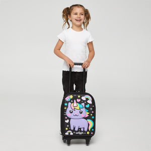 Smiggle - Sky Hi Maleta de niños con ruedas y luces