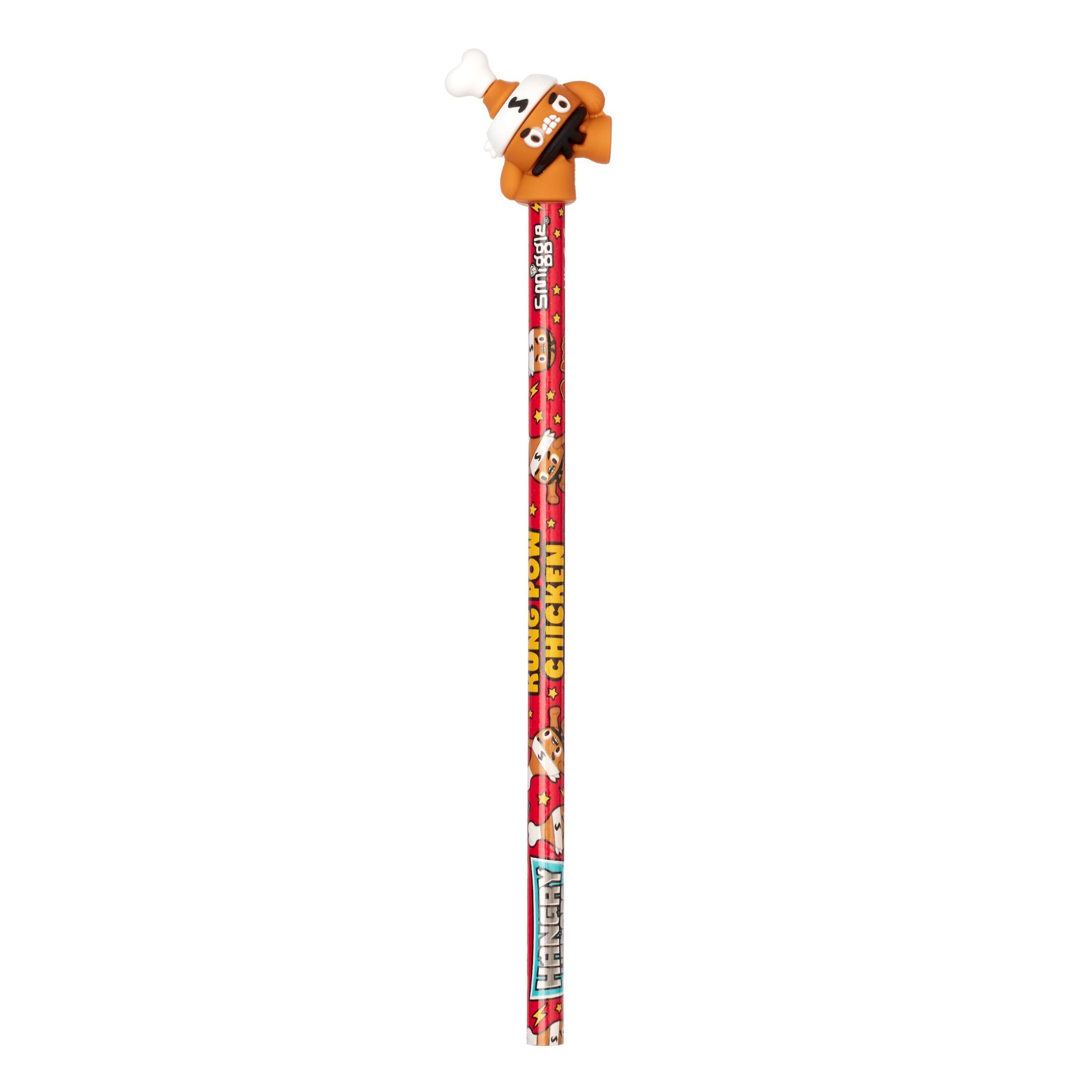 Smiggle - Lápiz Hangry Heroes y Topper de Smigglets