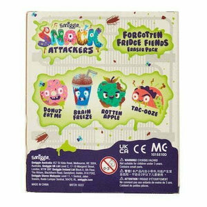 Smiggle - Pack de 4 gomas de borrar Snack Attackers