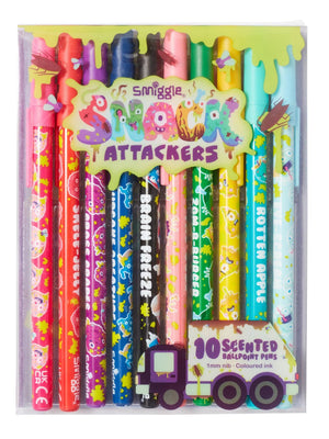 Smiggle - Bolígrafos Perfumados Snack Attackers (10 unidades)