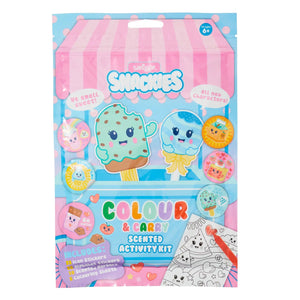 Smiggle - Lápices de colores mini con olor y set de actividades Snackies