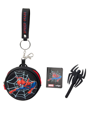 Smiggle - Llavero Spider-Man con minimaterial de escritura y cuaderno