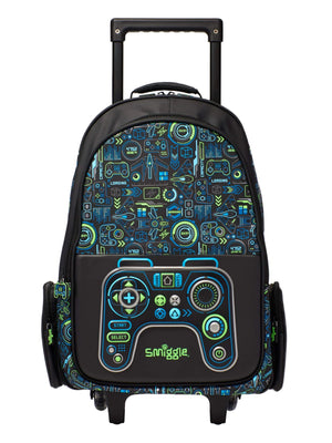 Smiggle – Maleta con ruedas, iluminada y virtual