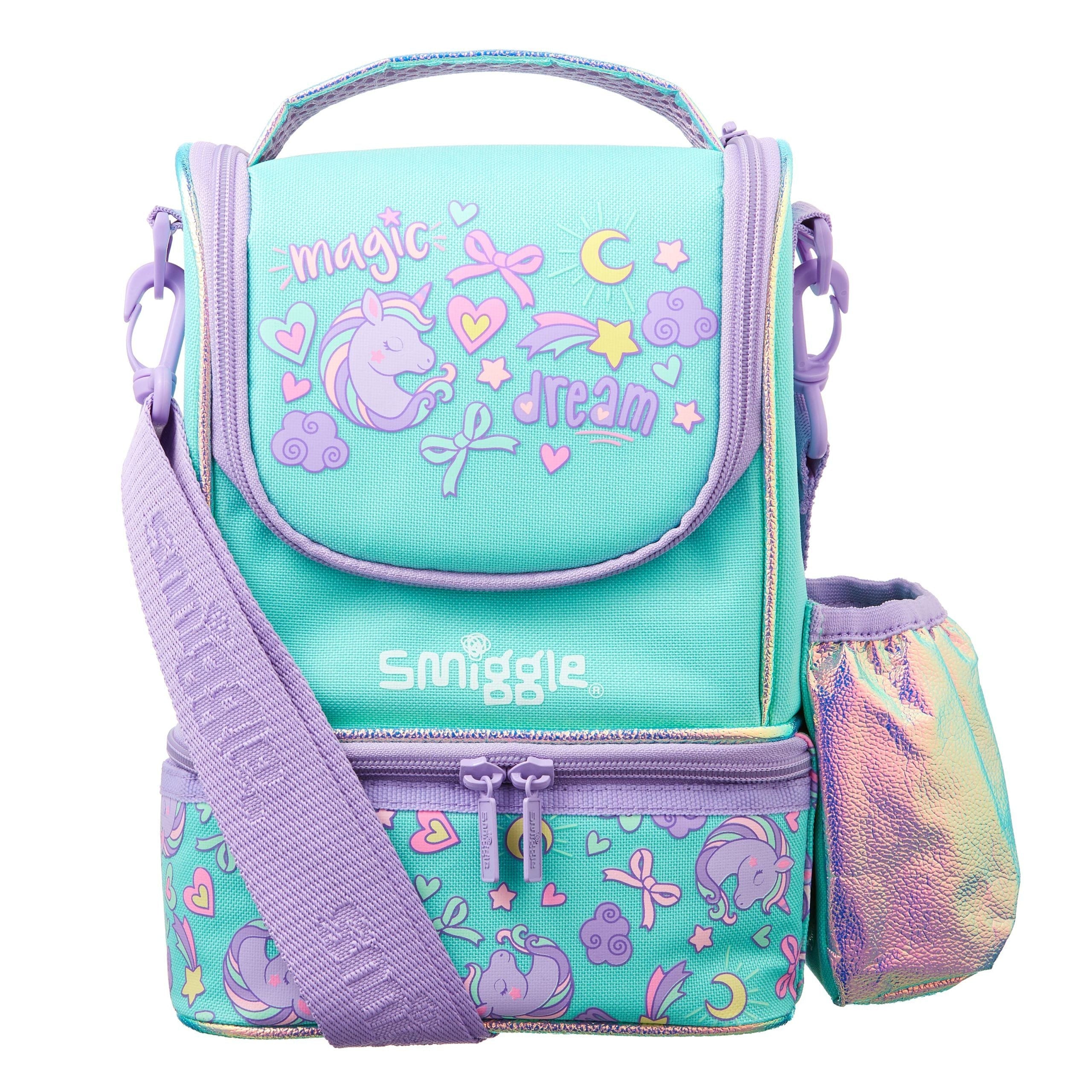 Smiggle - Lonchera y bolsa de viaje con correa Wander Junior