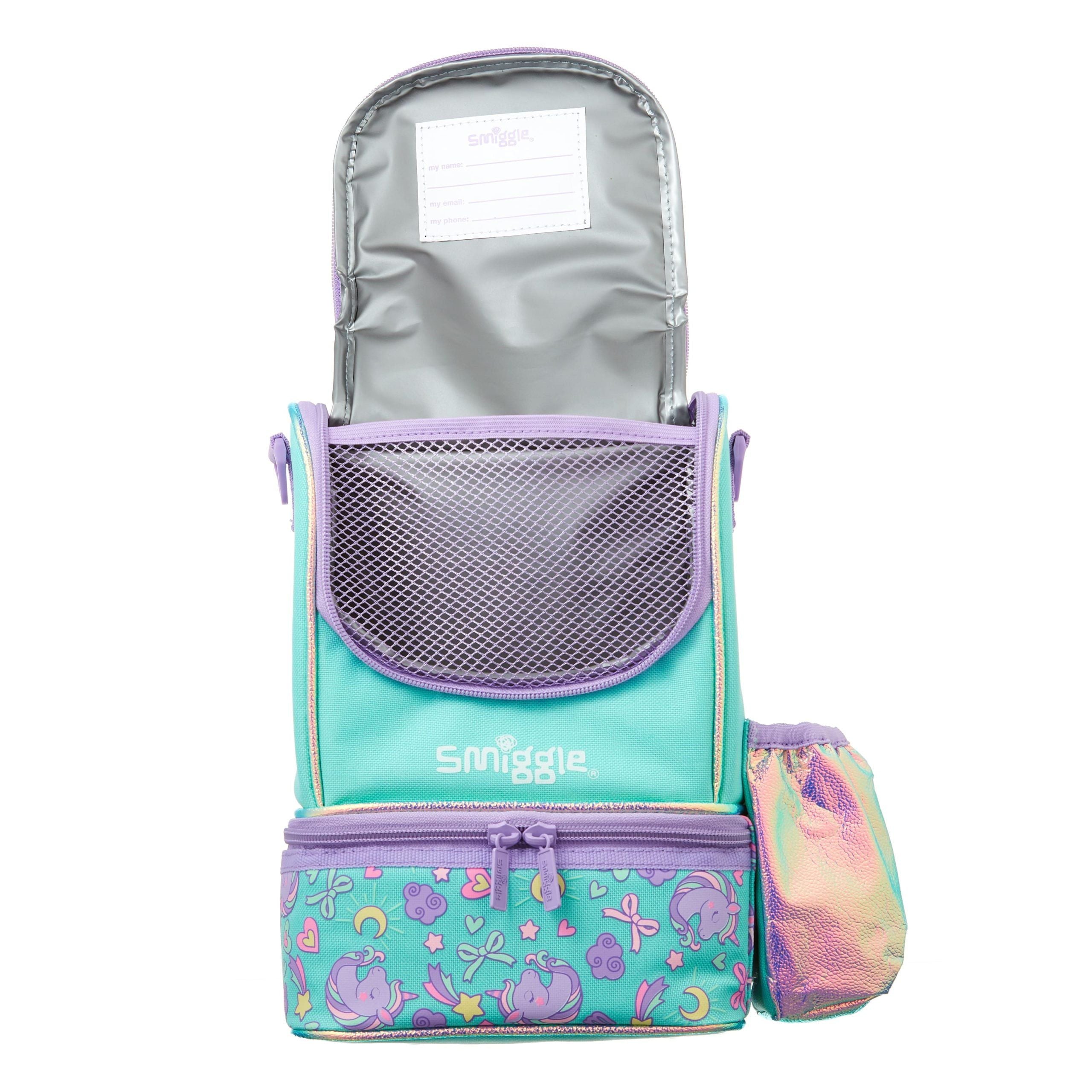 Smiggle - Lonchera y bolsa de viaje con correa Wander Junior