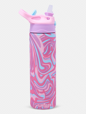 Smiggle - Botella de acero inoxidable con tapa aislada