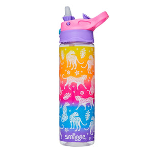 Smiggle - Botella de agua Ziggy con pajita oculta, 630 ml