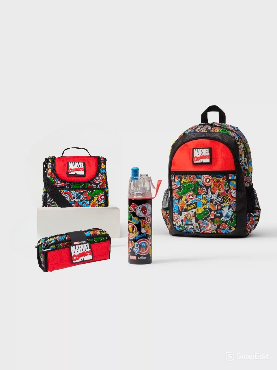 Smiggle - Marvel 4'lü Okul Çanta Seti