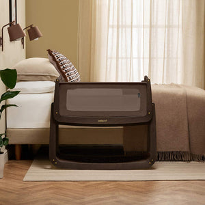 SnuzPod 5 Bedside Crib - Chocolate-Bedside Cribs-Chocolate-Crib | Natural Baby Shower