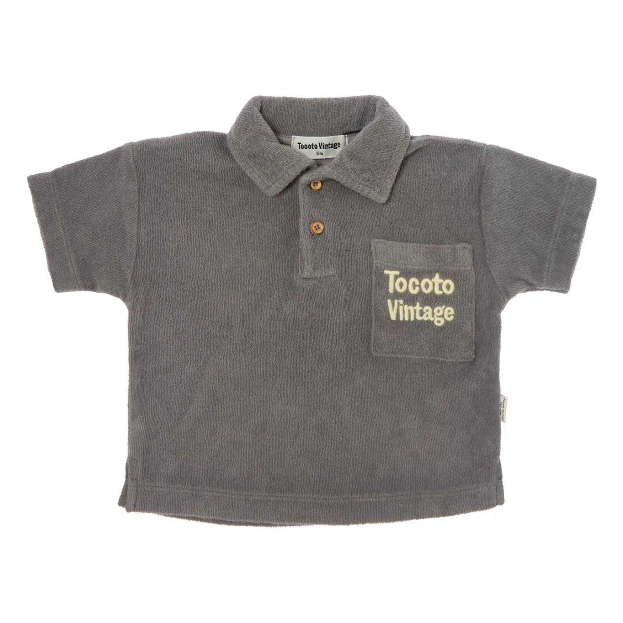 Tocoto Vintage - Camiseta de esponja | Gris carbón