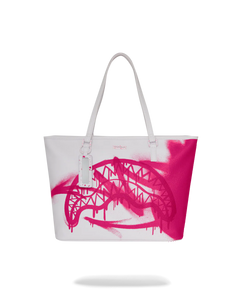 Sprayground - Bolso de hombro Storm rosa y blanco