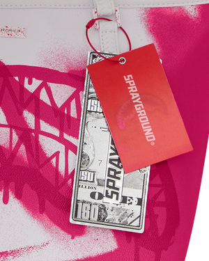 Sprayground - Bolso de hombro Storm rosa y blanco