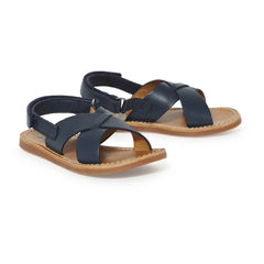 Pom d'Api - Sandalias de playa cruzadas Stitch | Azul Marino