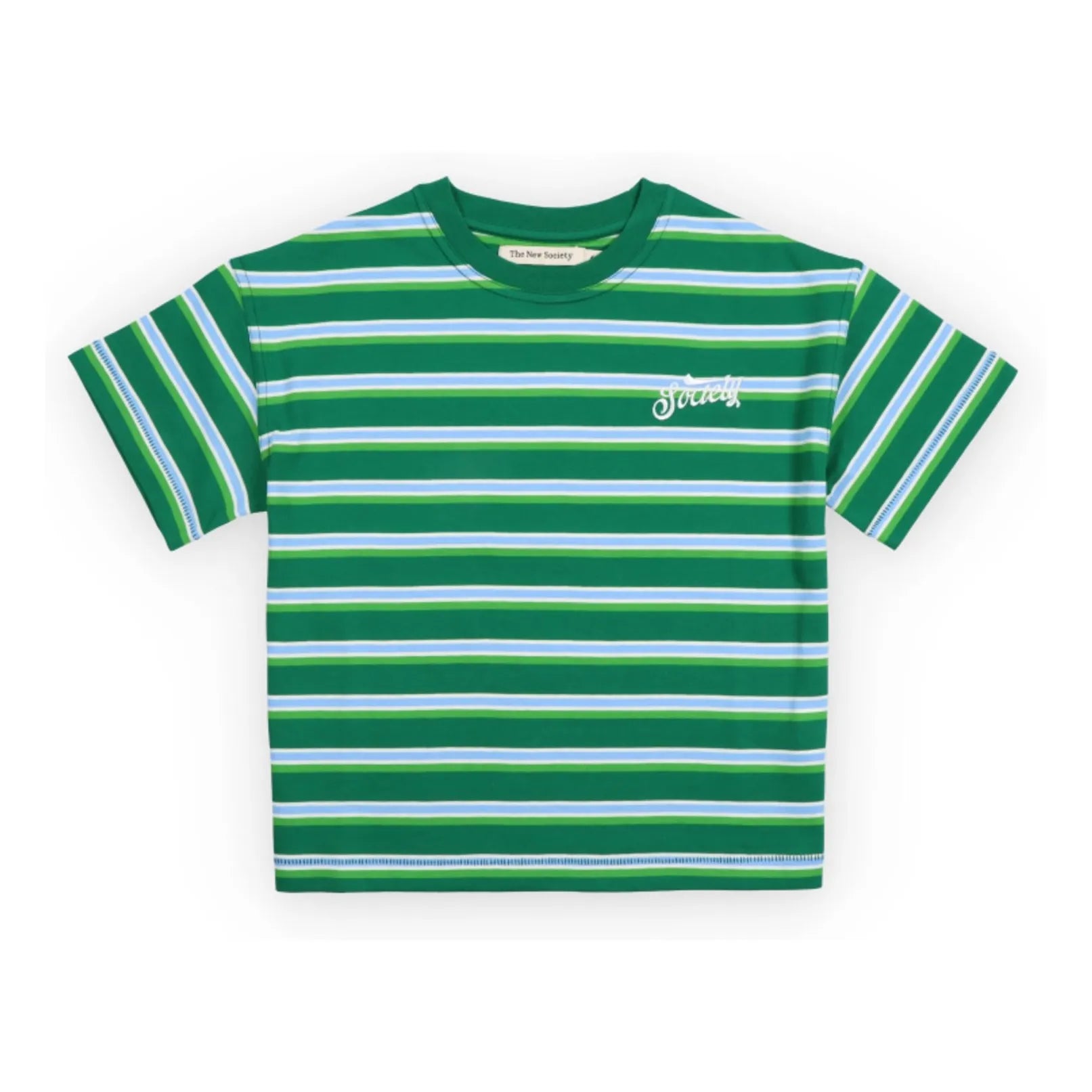 the new society - Camiseta Ciclan de rayas | Verde