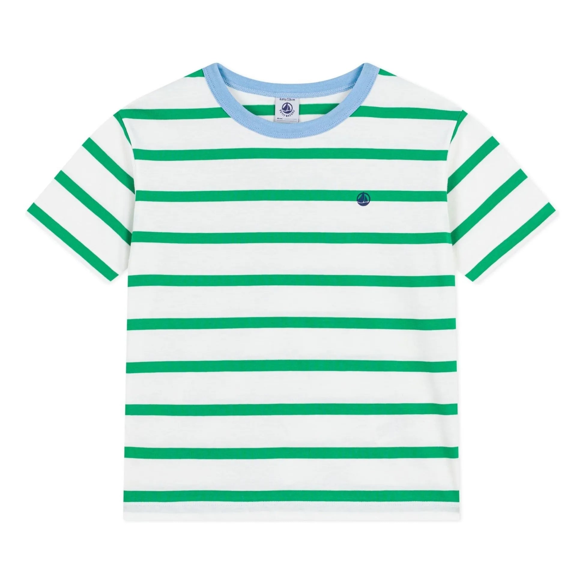 Petit Bateau - Camiseta Rayas | Verde