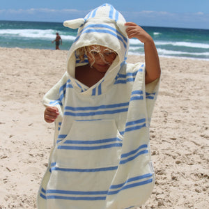 Sunnylife - Toalla de playa con capucha para niños